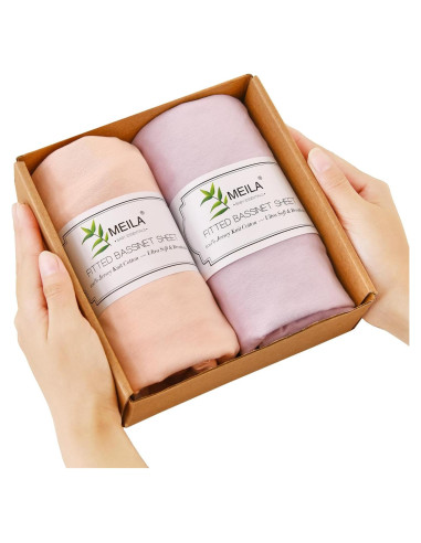 Sábanas Ajustadas para Cuna MEILA 100% Algodón 84x51 cm