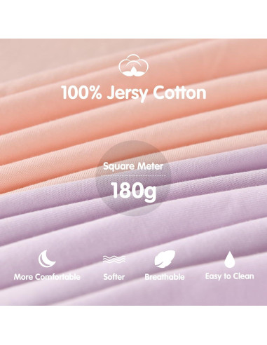 Sábanas Ajustadas para Cuna MEILA 100% Algodón 84x51 cm