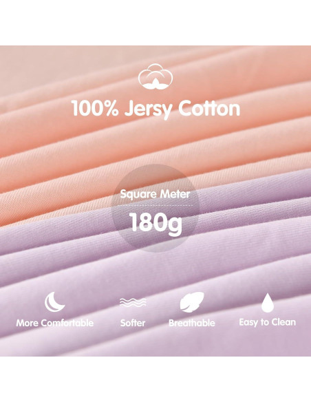 Sábanas Ajustadas para Cuna MEILA 100% Algodón 84x51 cm