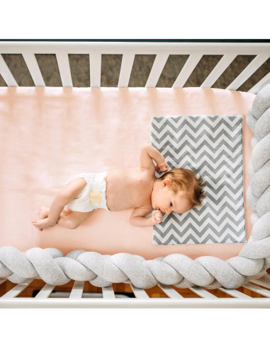 Sábanas Ajustadas para Cuna MEILA 100% Algodón 84x51 cm