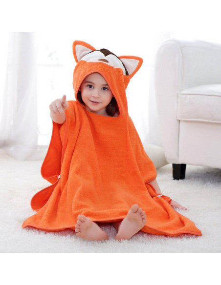 Toalla con Capucha MICHLEY Zorro para Bebé 69.85x69.85 cm