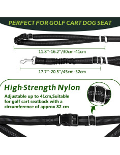 Correa de Seguridad para Perro Urgown en Carro de Golf - Ajustable 2