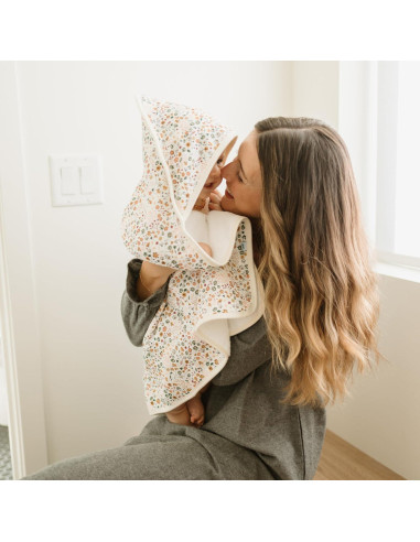 Toalla con Capucha Little Unicorn Bebé Algodón 76x76 cm