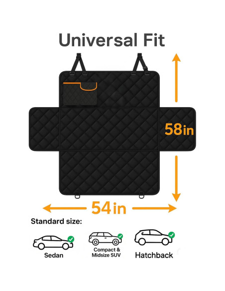 Funda de Asiento para Perros Fidozen SC3V1 Impermeable Universal Funda de Asiento para Perros Fidozen SC3V1 Impermeable Universal