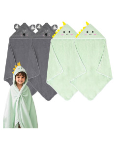 Toallas con Capucha xpertwarm 4 Piezas para Bebés 80x80cm