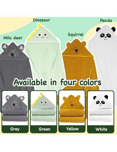 Toallas con Capucha xpertwarm 4 Piezas para Bebés 80x80cm