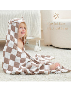 Toalla de Baño con Capucha HardNok Muselina 140x71 cm 2