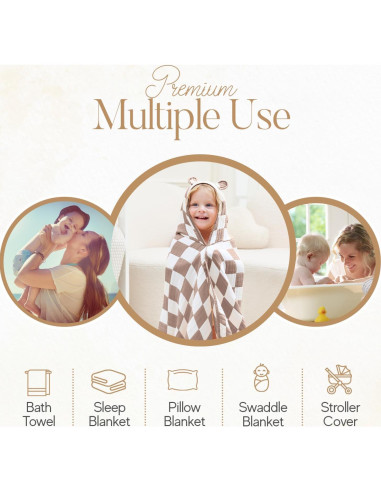 Toalla de Baño con Capucha HardNok Muselina 140x71 cm