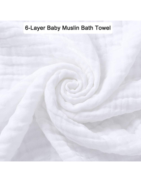 Toallas de Baño Aablexema Baby Muslin - Set 2 Grandes 109 cm
