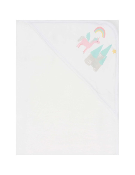 Toallas de Bebé con Capucha Little Celebrity 3 Piezas Unicornio