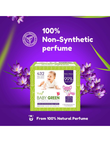 Toallitas Húmedas Biodegradables para Bebés - 432 Unidades