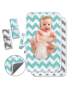 Almohadilla Cambiadora Portátil Impermeable Reutilizable 2 Piezas