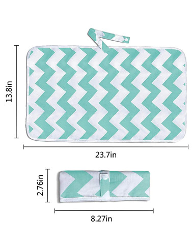 Almohadilla Cambiadora Portátil Impermeable Reutilizable 2 Piezas