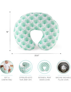 Cojín de Lactancia The Peanutshell Boho Botánico Verde 1.21kg 2