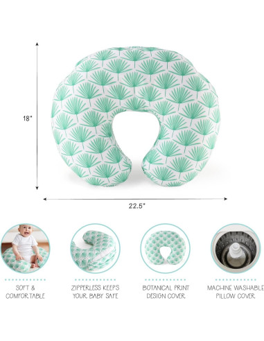 Cojín de Lactancia The Peanutshell Boho Botánico Verde 1.21kg