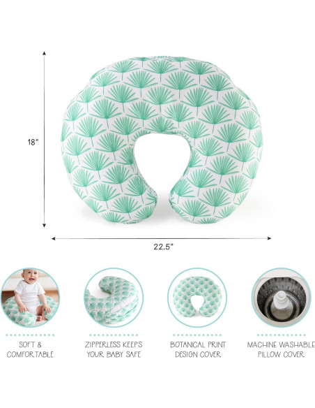 Cojín de Lactancia The Peanutshell Boho Botánico Verde 1.21kg