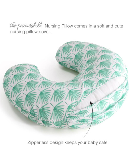 Cojín de Lactancia The Peanutshell Boho Botánico Verde 1.21kg