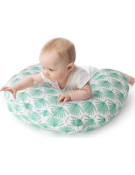 Cojín de Lactancia The Peanutshell Boho Botánico Verde 1.21kg