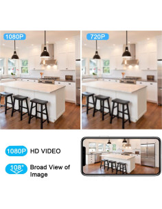 Cámara de Seguridad Inalámbrica XODO E4, Full HD 1080P, 2 Unidades 2