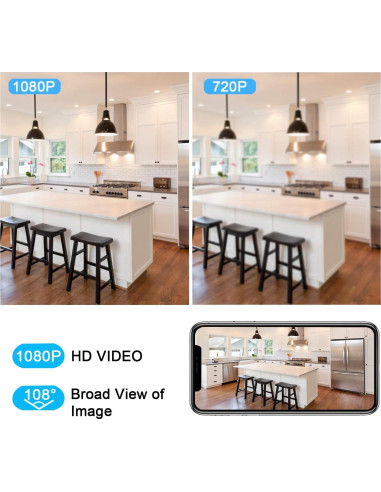 Cámara de Seguridad Inalámbrica XODO E4, Full HD 1080P, 2 Unidades