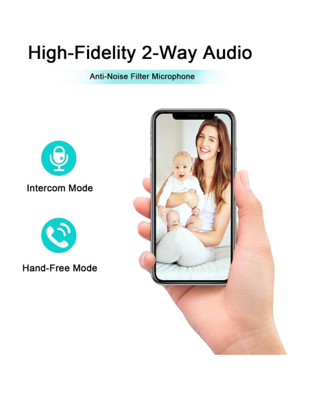 Cámara de Seguridad Inalámbrica XODO E4, Full HD 1080P, 2 Unidades