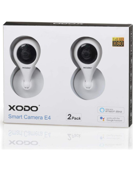 Cámara de Seguridad Inalámbrica XODO E4, Full HD 1080P, 2 Unidades