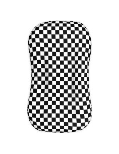 Funda de Lounger DILIMI para Bebés Cuadrícula Negra 80x54 cm
