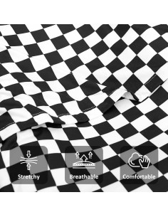 Funda de Lounger DILIMI para Bebés Cuadrícula Negra 80x54 cm 2