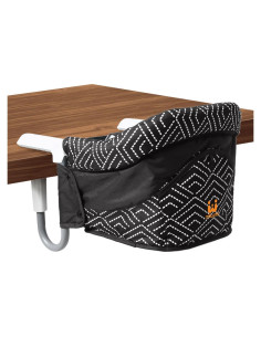 Silla Alta Portátil MTWML para Bebé Clip-On Rayas Negras