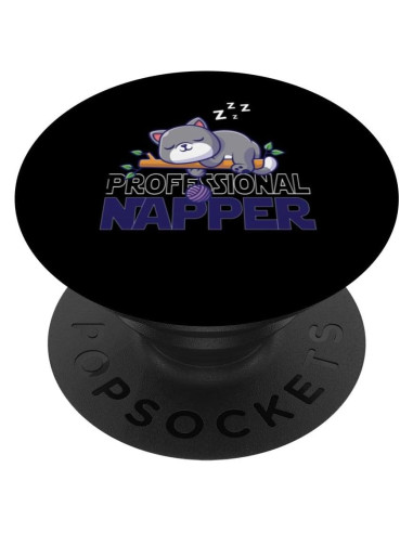 PopGrip estándar PopSockets gato amante de los gatos negro