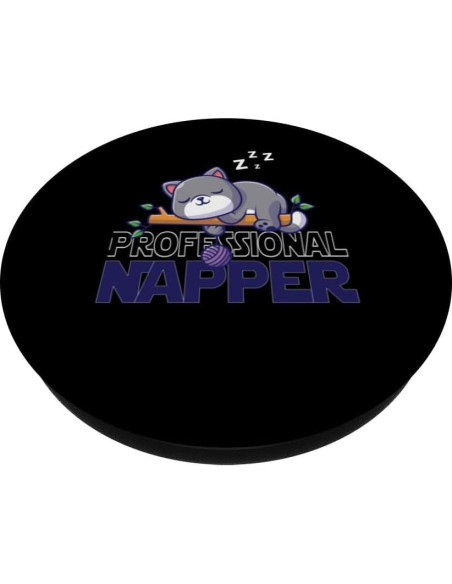 PopGrip estándar PopSockets gato amante de los gatos negro