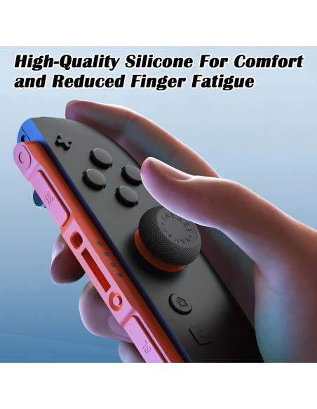 Juego de Empuñaduras para Pulgar Tyasoleil 6PCS Negro