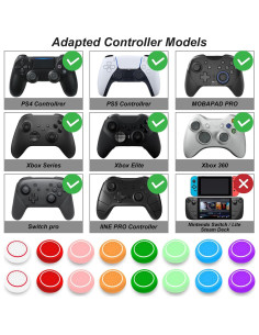 16 Piezas Tapas de Joystick Multicolor AMOACCESSORIES 2
