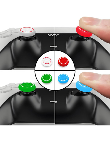 16 Piezas Tapas de Joystick Multicolor AMOACCESSORIES
