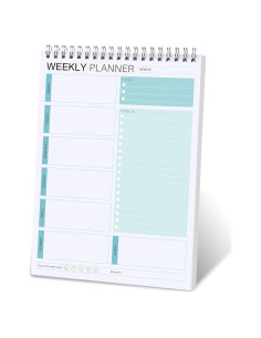 Planificador Semanal KAICN Verde 52 Hojas 16.5x24.9 cm