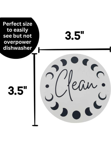 Imán de Lavavajillas Limpio Sucio Pretty Inappropriate 8.89 cm