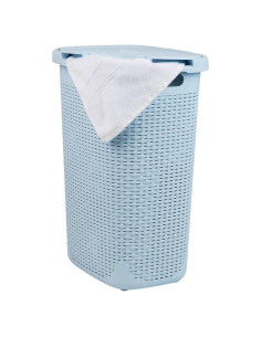 Cesto de Ropa Slim Mind Reader 60L con Tapa Azul Bebé