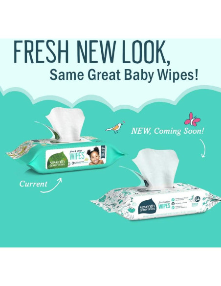 Toallitas para Bebés Seventh Generation, 384 Unidades Hipoalergénicas
