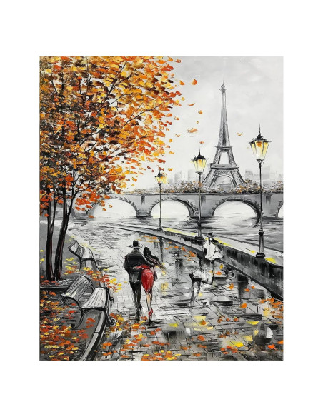 Kit de Pintura por Números PRASIO Torre Eiffel 30x40 cm