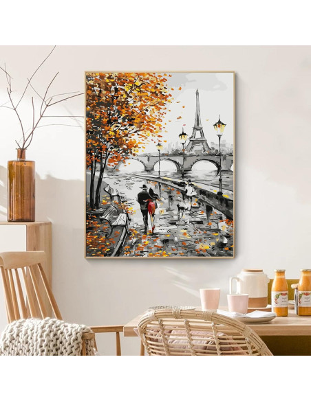 Kit de Pintura por Números PRASIO Torre Eiffel 30x40 cm