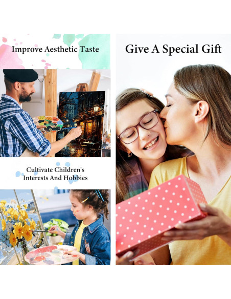 Kit de Pintura por Números PRASIO Torre Eiffel 30x40 cm