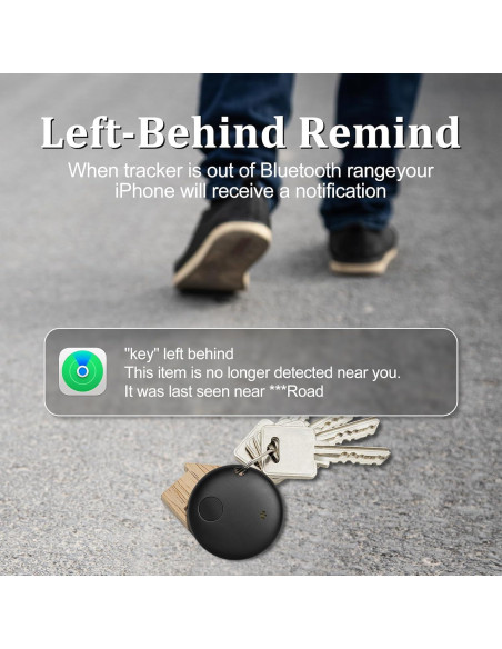Rastreador Bluetooth Geevon Smart Tag 2P Negro para iOS