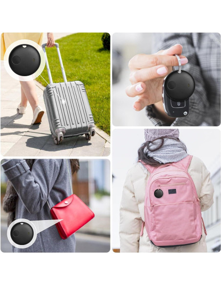 Rastreador Bluetooth Geevon Smart Tag 2P Negro para iOS