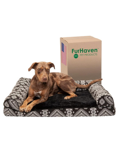 Cama para Perros Furhaven Grande Espuma Viscoelástica 91x69cm