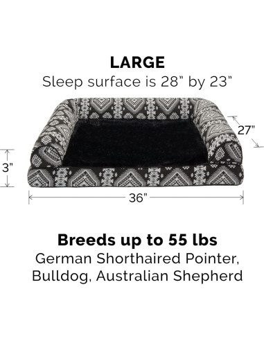 Cama para Perros Furhaven Grande Espuma Viscoelástica 91x69cm
