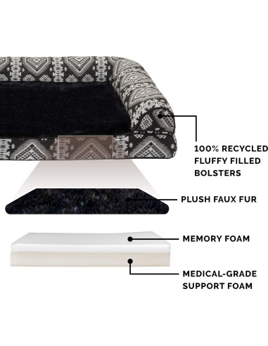 Cama para Perros Furhaven Grande Espuma Viscoelástica 91x69cm
