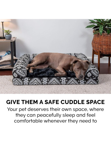 Cama para Perros Furhaven Grande Espuma Viscoelástica 91x69cm