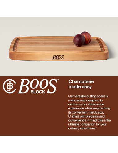 Tabla de Cortar de Madera John Boos CB 50.8x35.6 cm Reversible