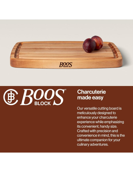 Tabla de Cortar de Madera John Boos CB 50.8x35.6 cm Reversible