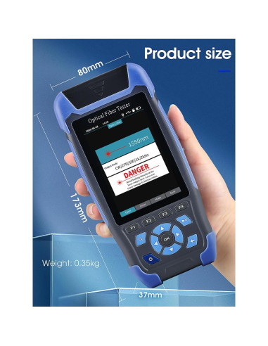 Mini-Pro OTDR Yide 1310/1550nm Multifuncional 5m-60km